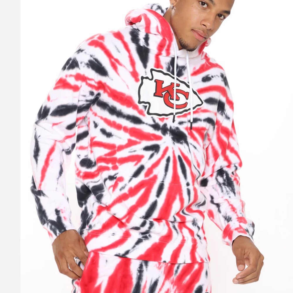 EUC Tie Dye KC Chiefs Hoodie